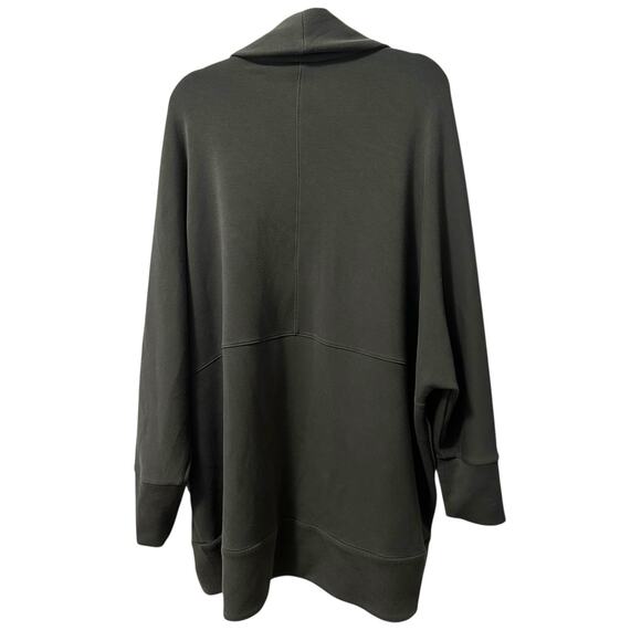 SPANX Air Essentials Cocoon Cardigan Dark Palm/Green Open Front Women's 2X/3X - Picture 2 of 8